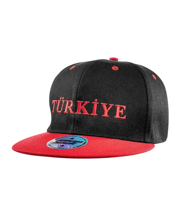 tff türkiye flat cap euro 2024 black