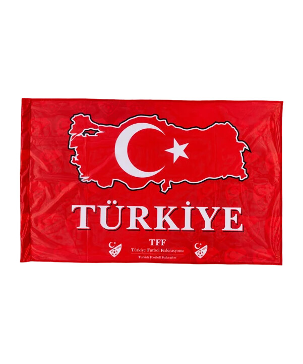 tff türkiye flag 120x80cm euro 2024 červená