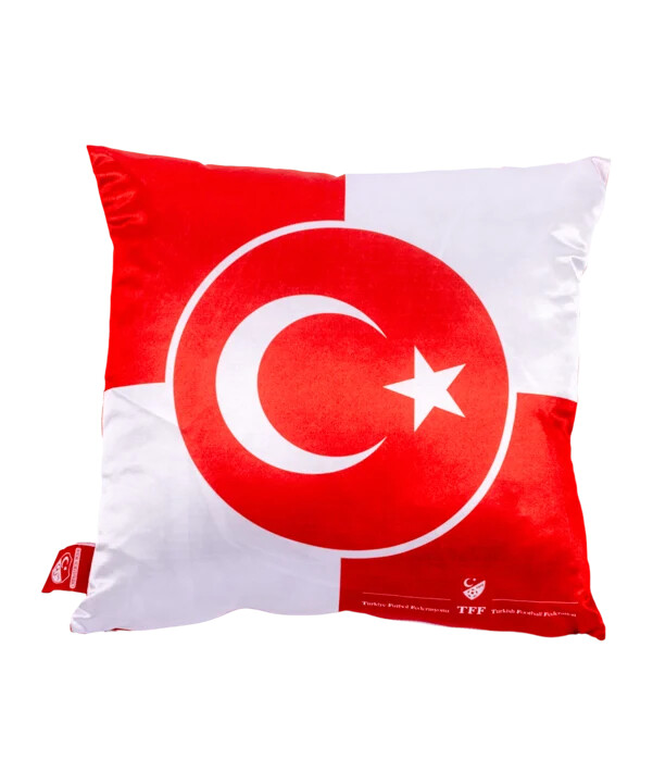 polštář s logem tff türkiye em 2024 červený