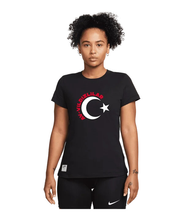 tričko nike tff me 2024 damen schwarz