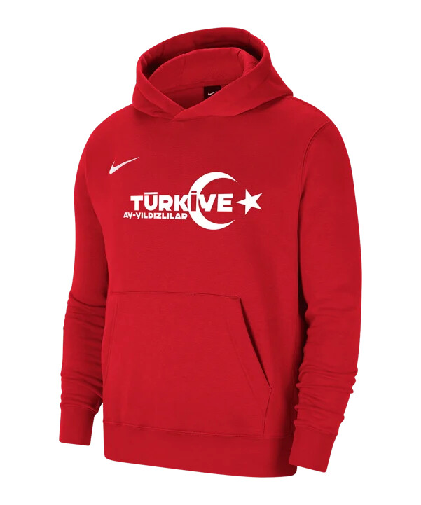 dětská mikina s kapucí nike tff hoody ec 2024 rot