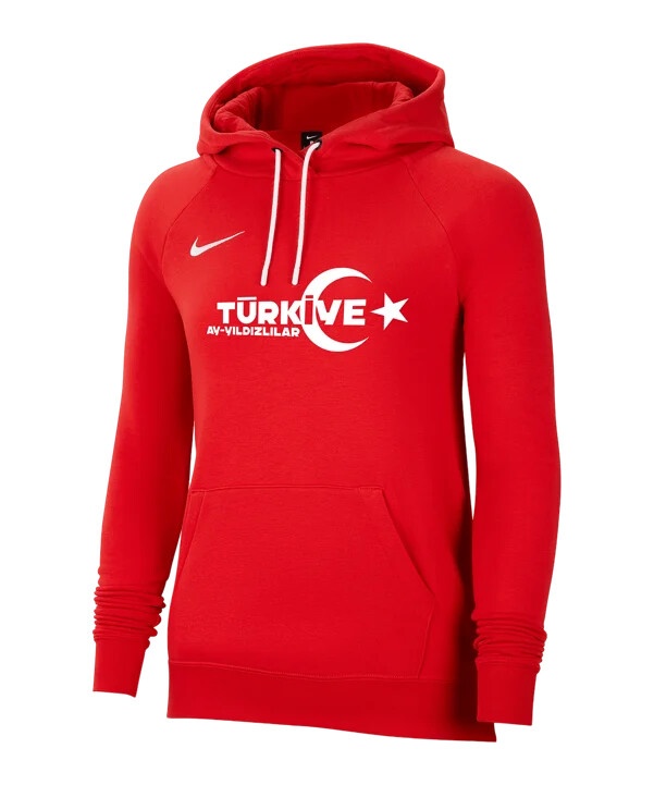 dámská mikina s kapucí nike tff hoody ec 2024 červená