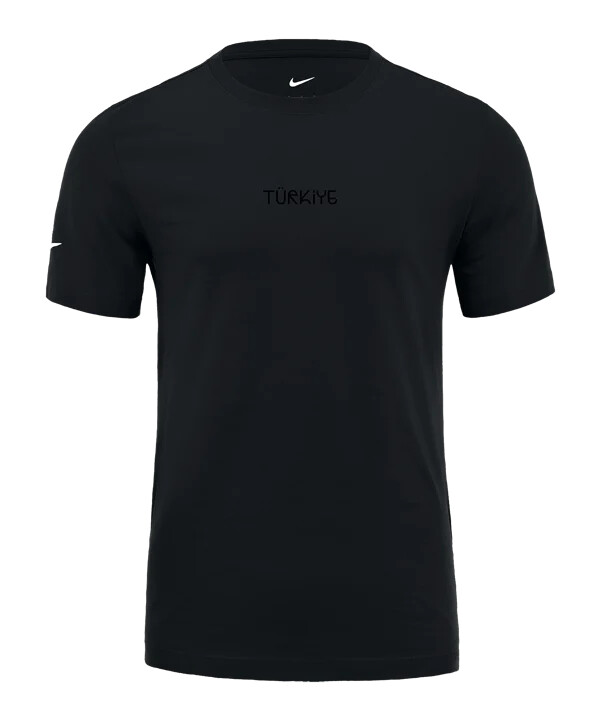tričko nike türkiye black series černé f010