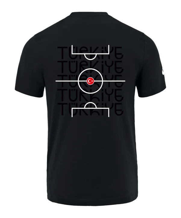 dětské tričko nike türkiye black series černé f010