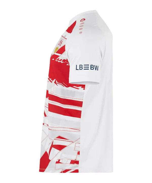 dětské rozcvičovací tričko jako vfb stuttgart bílé f656