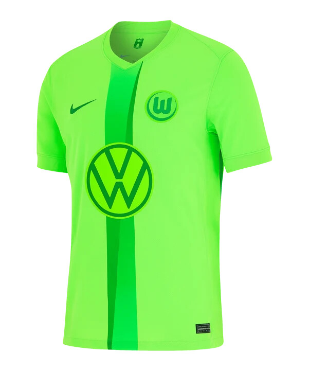 nike vfl wolfsburg home jersey 20242025 green f398