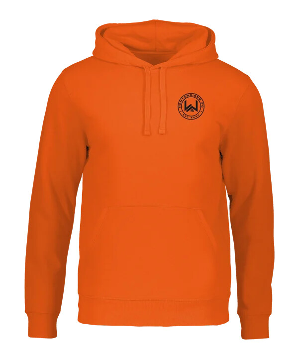 oranžová mikina s kapucí wontorriors fc fan hoody fc251