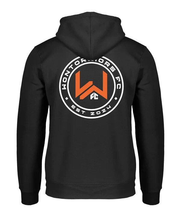 mikina s kapucí wontorriors fc fan černá fc002