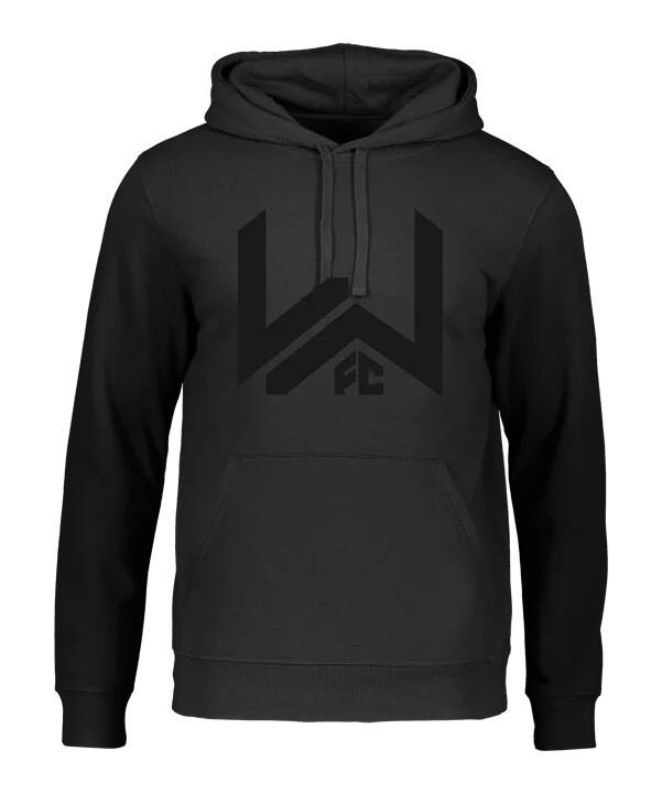 mikina s kapucí wontorriors fc fan černá fc002