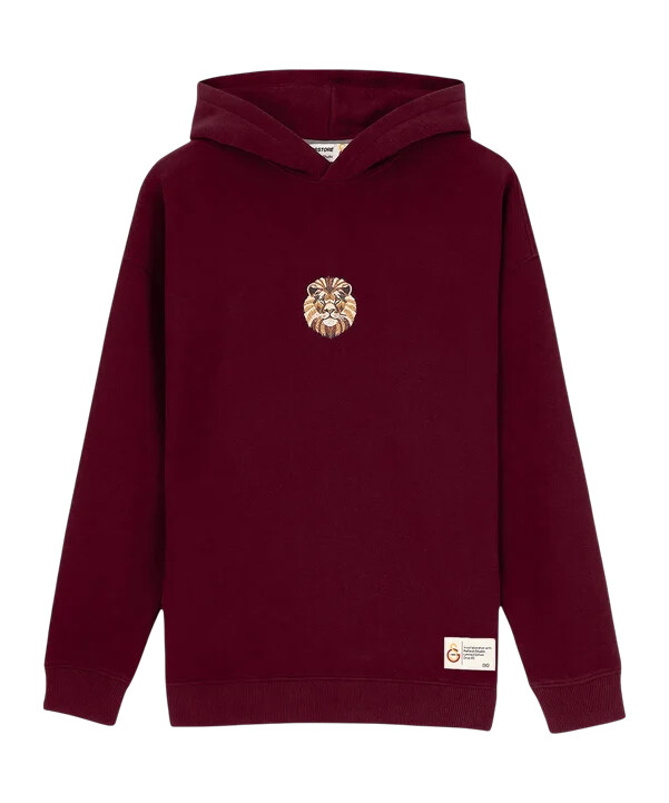 mikina s kapucí gsstore x reflect studio lion rot