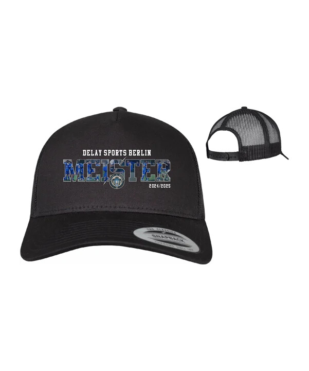 delay sports kreisliga a champions retro trucker cap black