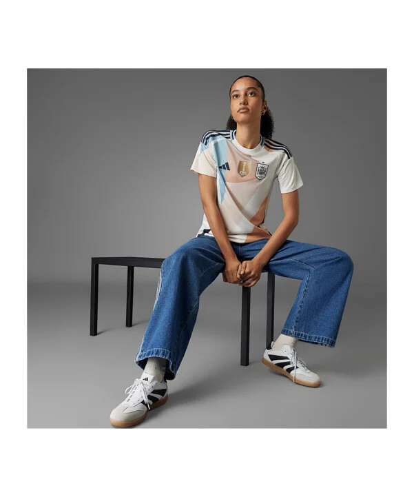 dámský venkovní dres adidas Španělska pro euro 2025 bílý