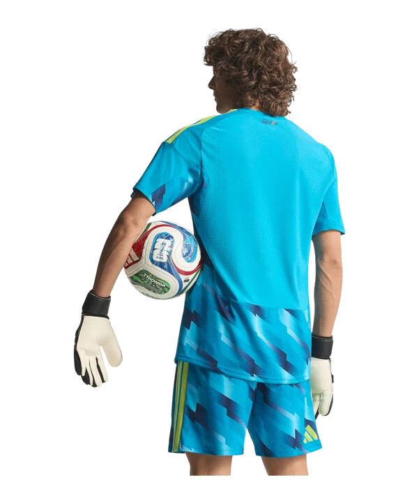 adidas Španělsko autentický brankářský dres domácí mistrovství světa 2026 modrý