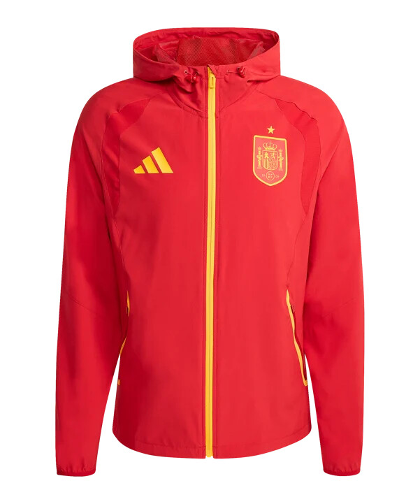 větrovka adidas spain tiro travel červená