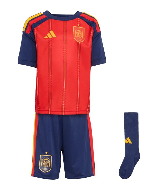 dětský domácí dres adidas Španělska pro mistrovství světa 2026 červený